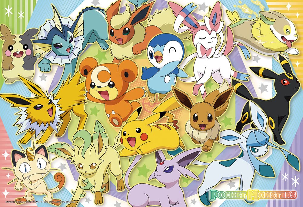 BEVERLY 100-031 Jigsaw Puzzle Pokemon Colorful Friends 100 L-Pieces- Japan Figure Store - #1 Bring To You The Best Japanese Goods