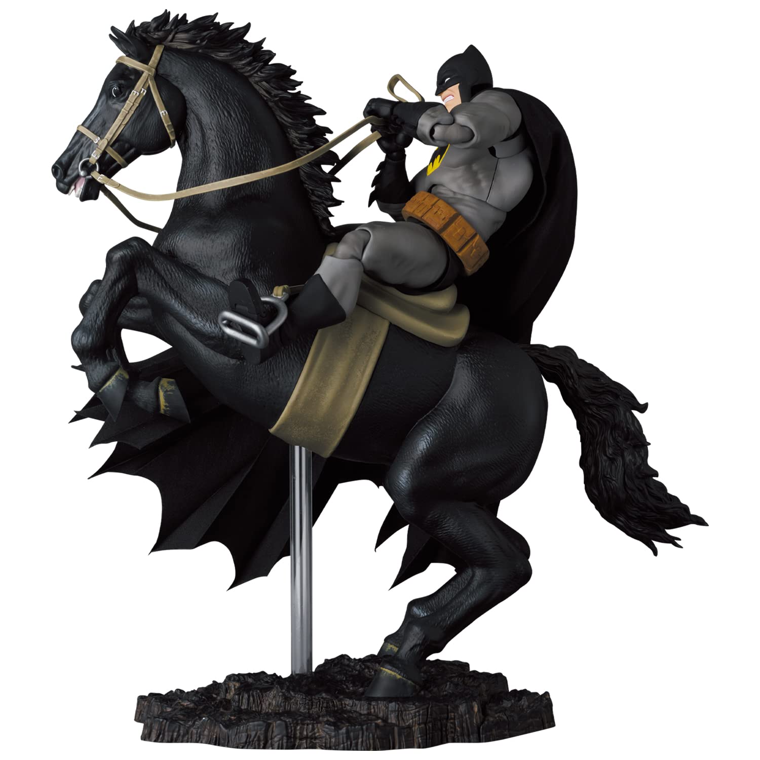 Medicom Toy Mafex No.205 Batman & Horse Dark Knight Returns Action Figure 250Mm Non-Scale Japan- Japan Figure Store - #1 Bring To You The Best Japanese Goods