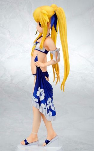 Magical Girl Lyrical Nanoha Fate Testarossa Swimsuit Ver 1/4 Pvc Figure Gift- Japan Figure Store - #1 Bring To You The Best Japanese Goods