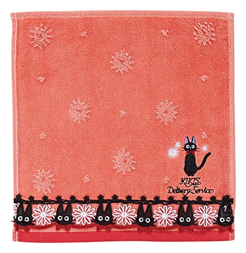 MARUSHIN - Studio Ghibli Mini Towel Kiki'S Delivery Service Lace Jiji- Japan Figure Store - #1 Bring To You The Best Japanese Goods