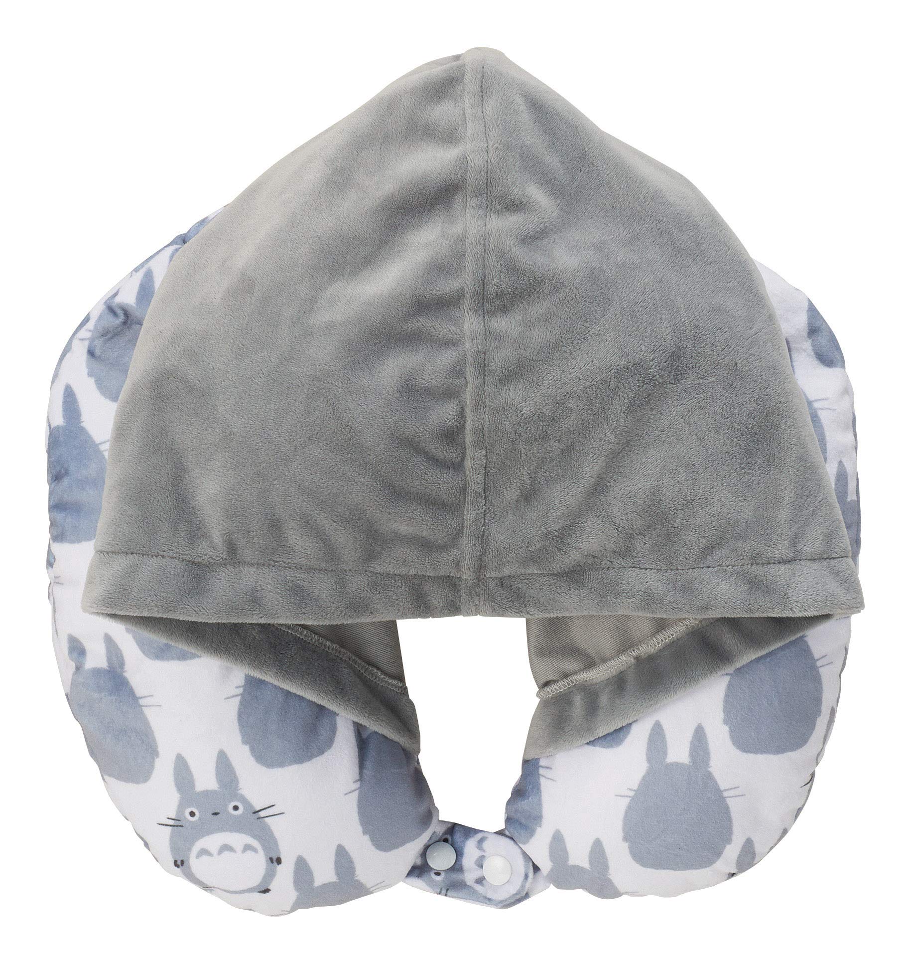 Marushin Hooded Neck Pillow Japan Ghibli My Neighbor Totoro Large Reversible 1145016600- Japan Figure Store - #1 Bring To You The Best Japanese Goods
