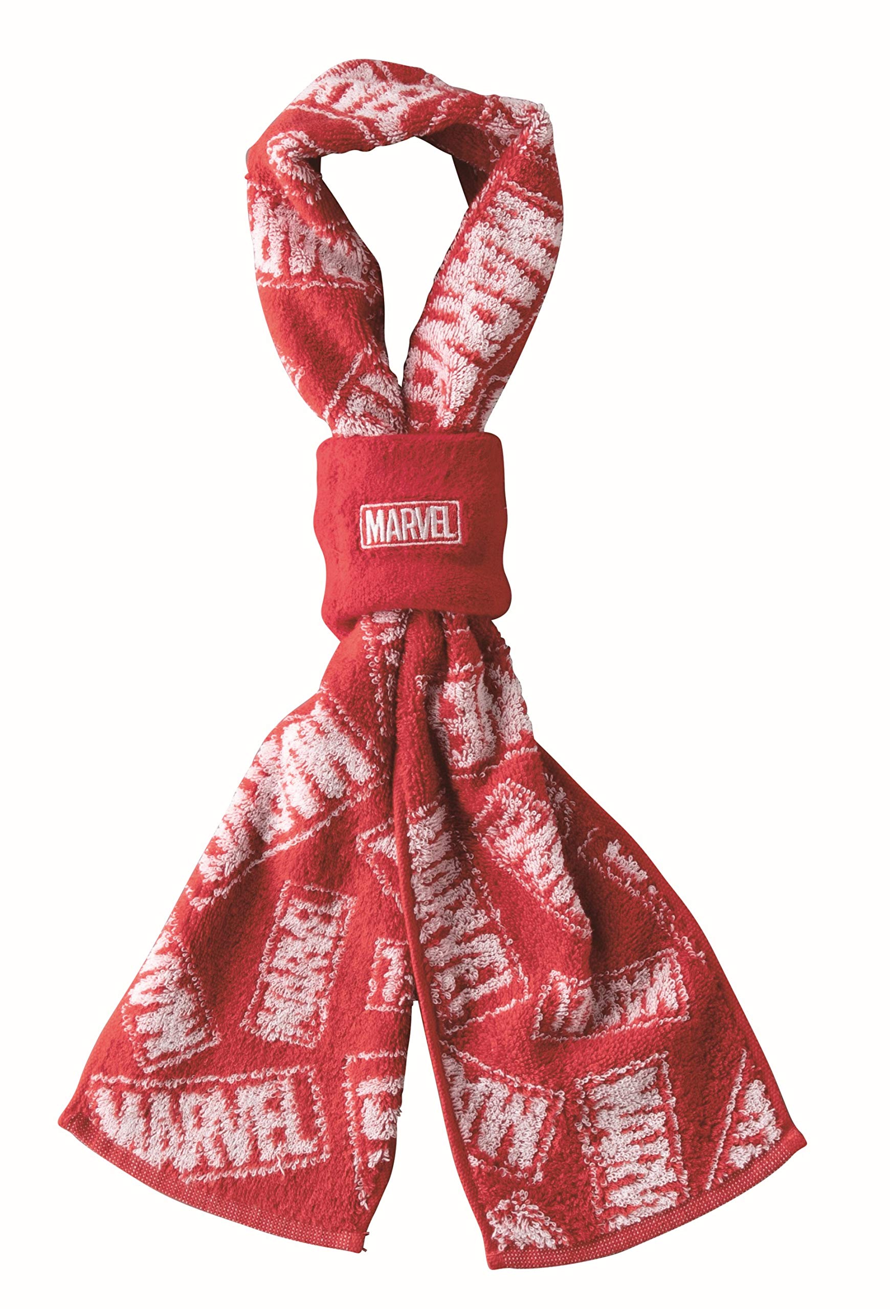 MARUSHIN Marvel Scarf Towel With Wristband Red- Japan Figure Store - #1 Bring To You The Best Japanese Goods