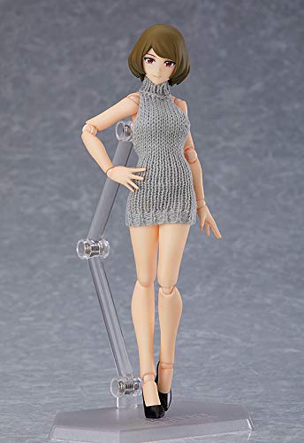 Max Factory Figma Styles Female Body Chiaki Backless Sweater Figure Japan- Japan Figure Store - #1 Bring To You The Best Japanese Goods