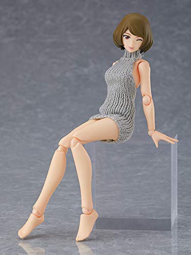 Max Factory Figma Styles Female Body Chiaki Backless Sweater Figure Japan- Japan Figure Store - #1 Bring To You The Best Japanese Goods