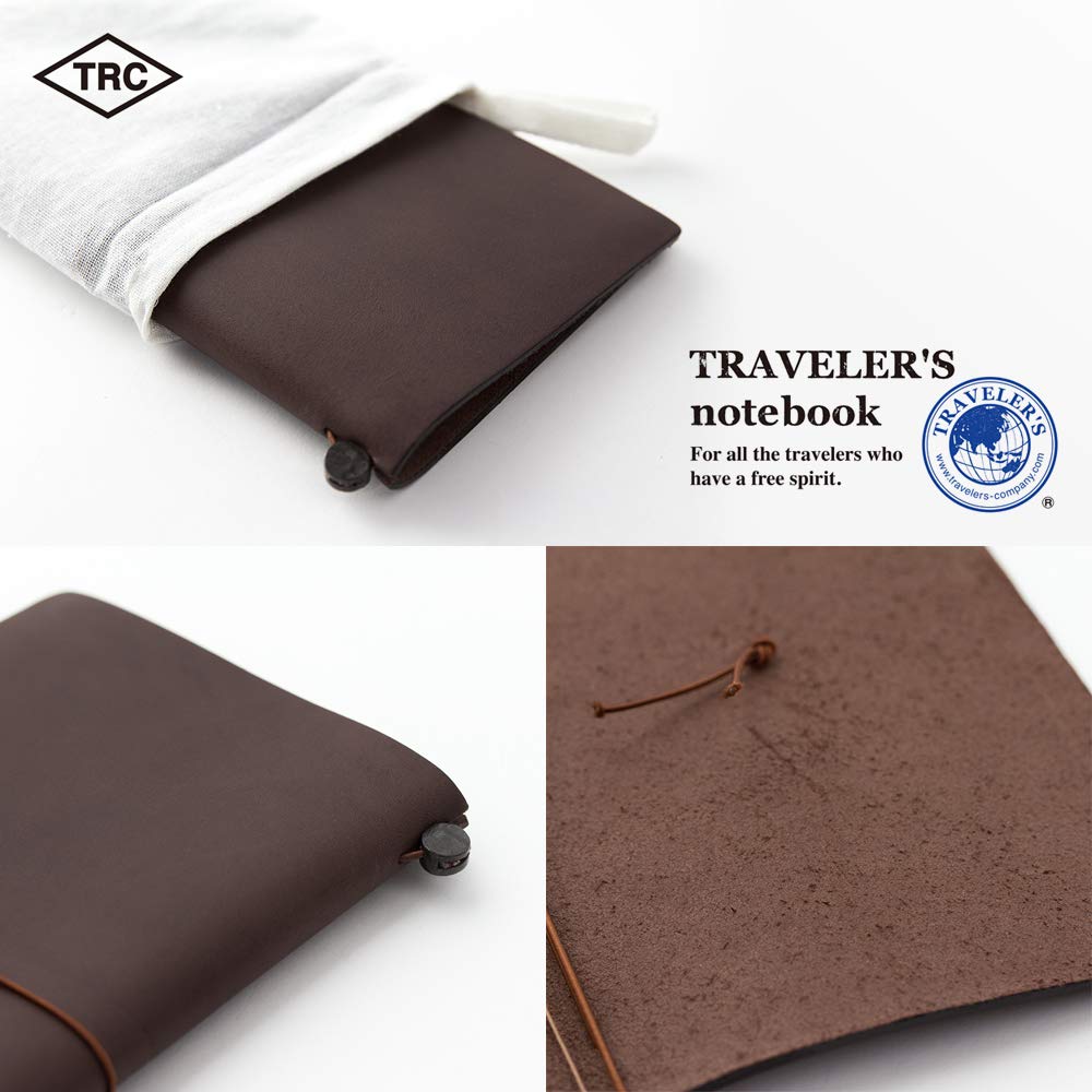MIDORI - Traveler’S Notebook Starter Kit Brown - Regular Size - Japan Figure Store - #1 Bring To You The Best Japanese Goods