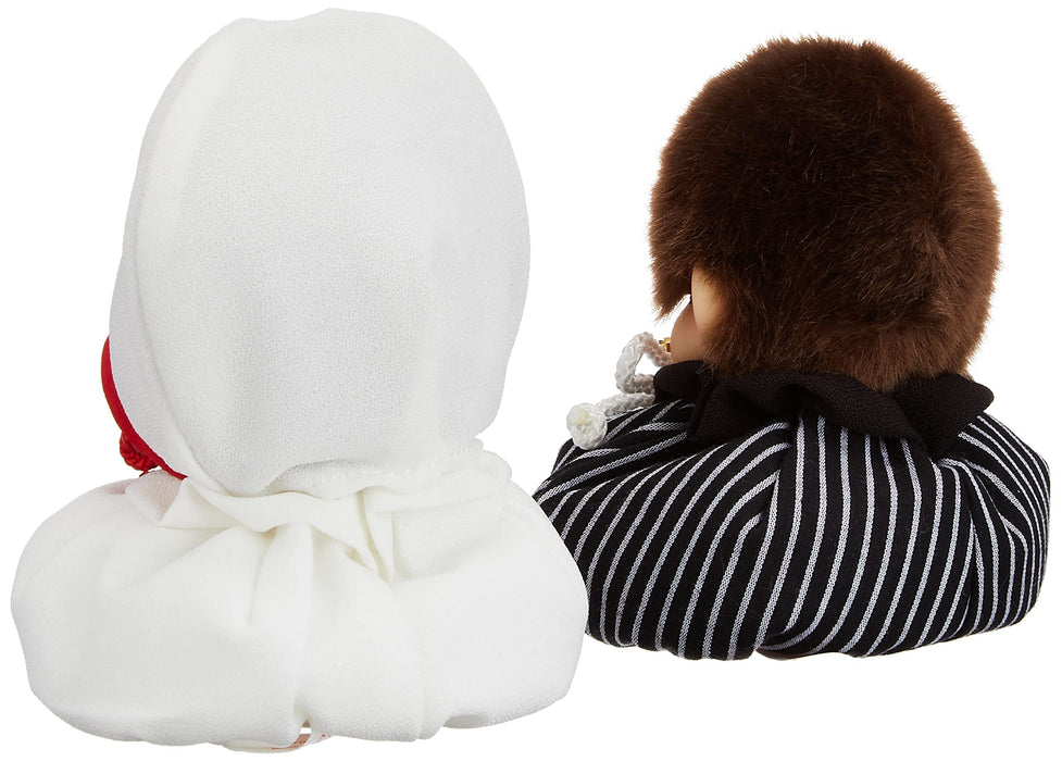 Sekiguchi Monchhichi Wedding Mascot Set Japanese Style Plush Toy 17cm Height- Japan Figure Store - #1 Bring To You The Best Japanese Goods