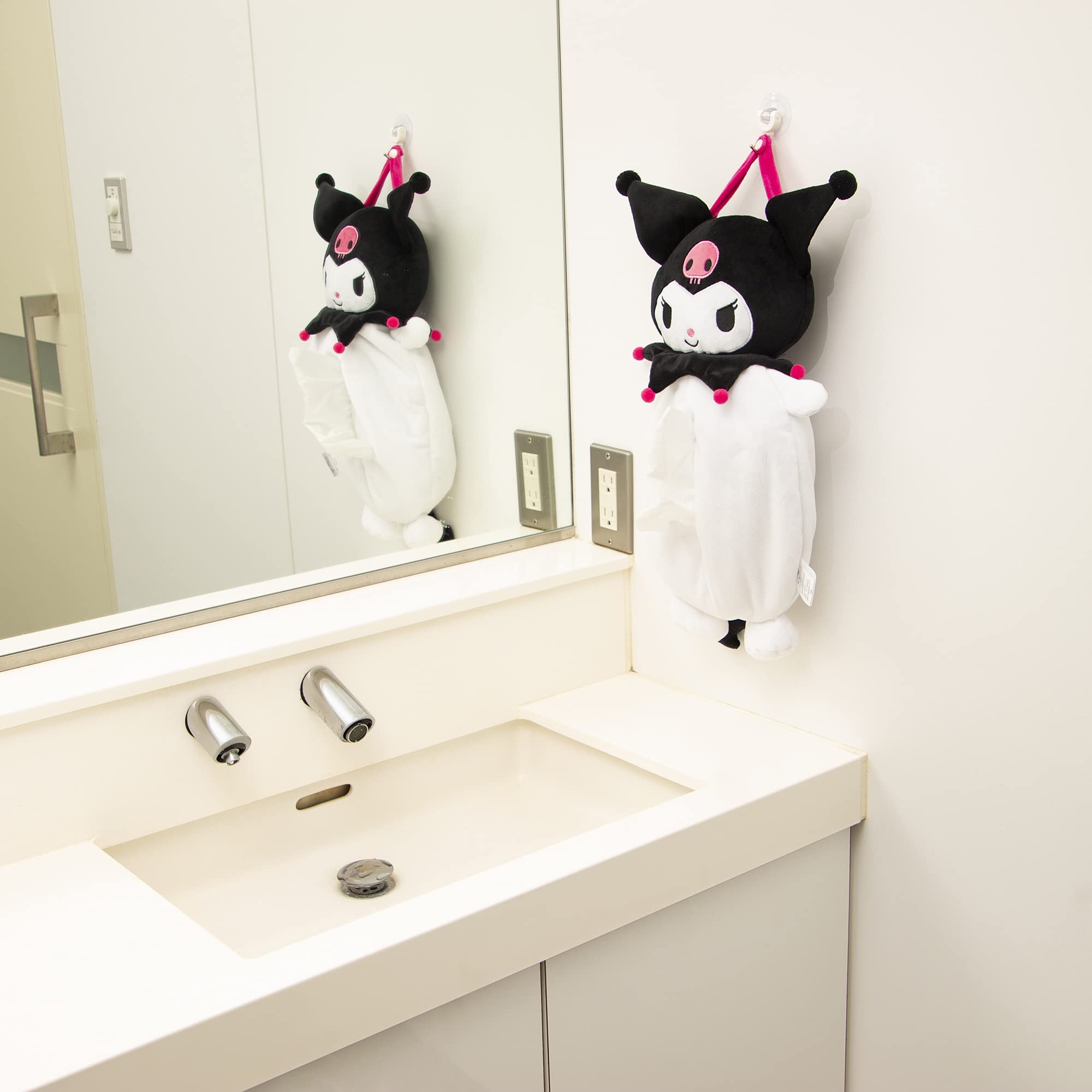 MORISHITA Sanrio Plush Hanging Tissue Case Kuromi- Japan Figure Store - #1 Bring To You The Best Japanese Goods