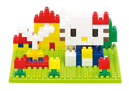KAWADA Nbh-055 Nanoblock Block Art Hello Kitty- Japan Figure Store - #1 Bring To You The Best Japanese Goods