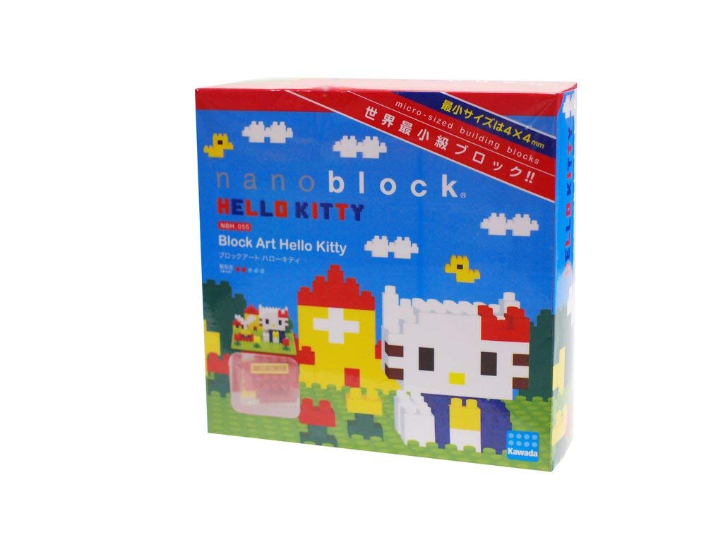 KAWADA Nbh-055 Nanoblock Block Art Hello Kitty- Japan Figure Store - #1 Bring To You The Best Japanese Goods