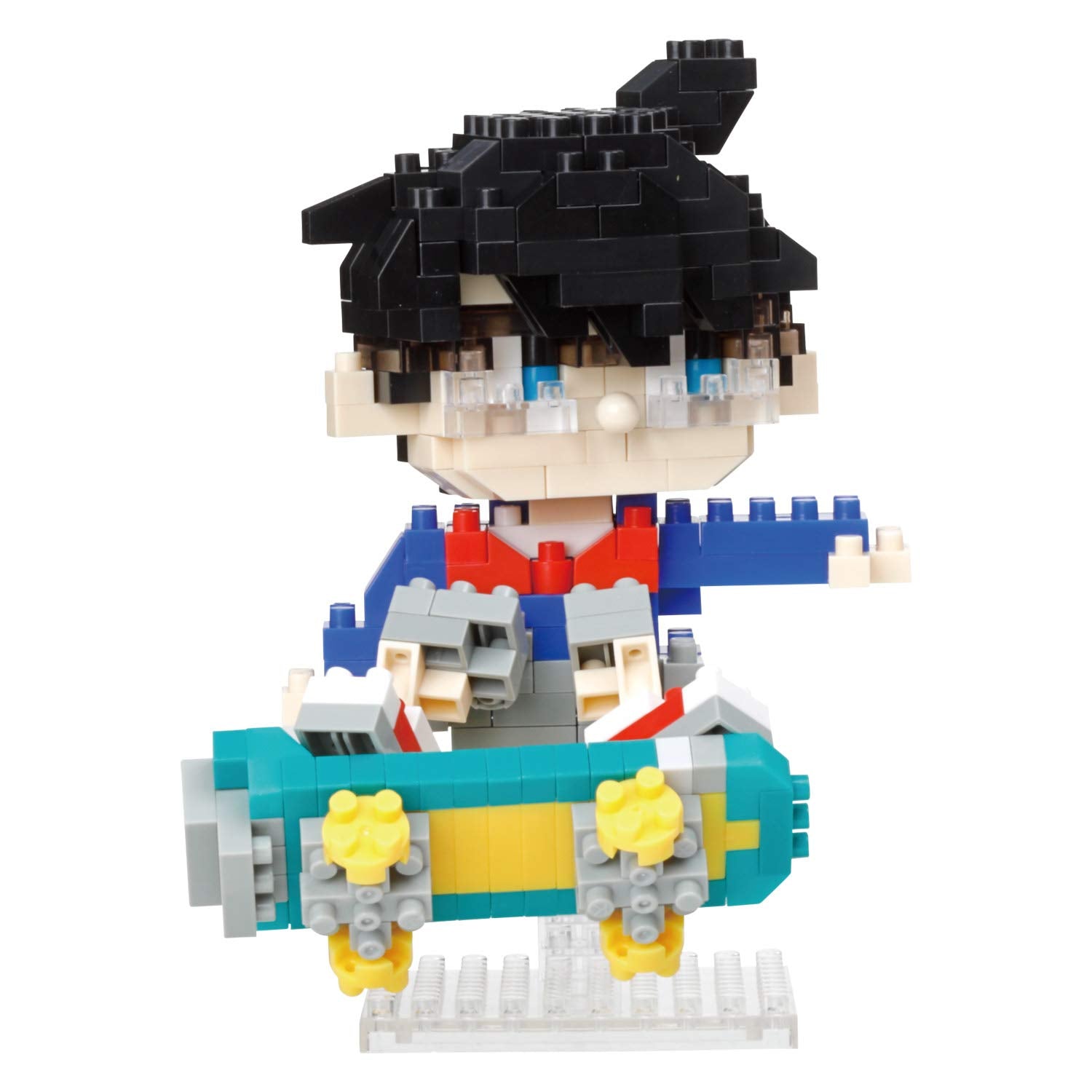 KAWADA Cn-32 Nanoblock Charanano Conan Edogawa Skateboard Ver.- Japan Figure Store - #1 Bring To You The Best Japanese Goods
