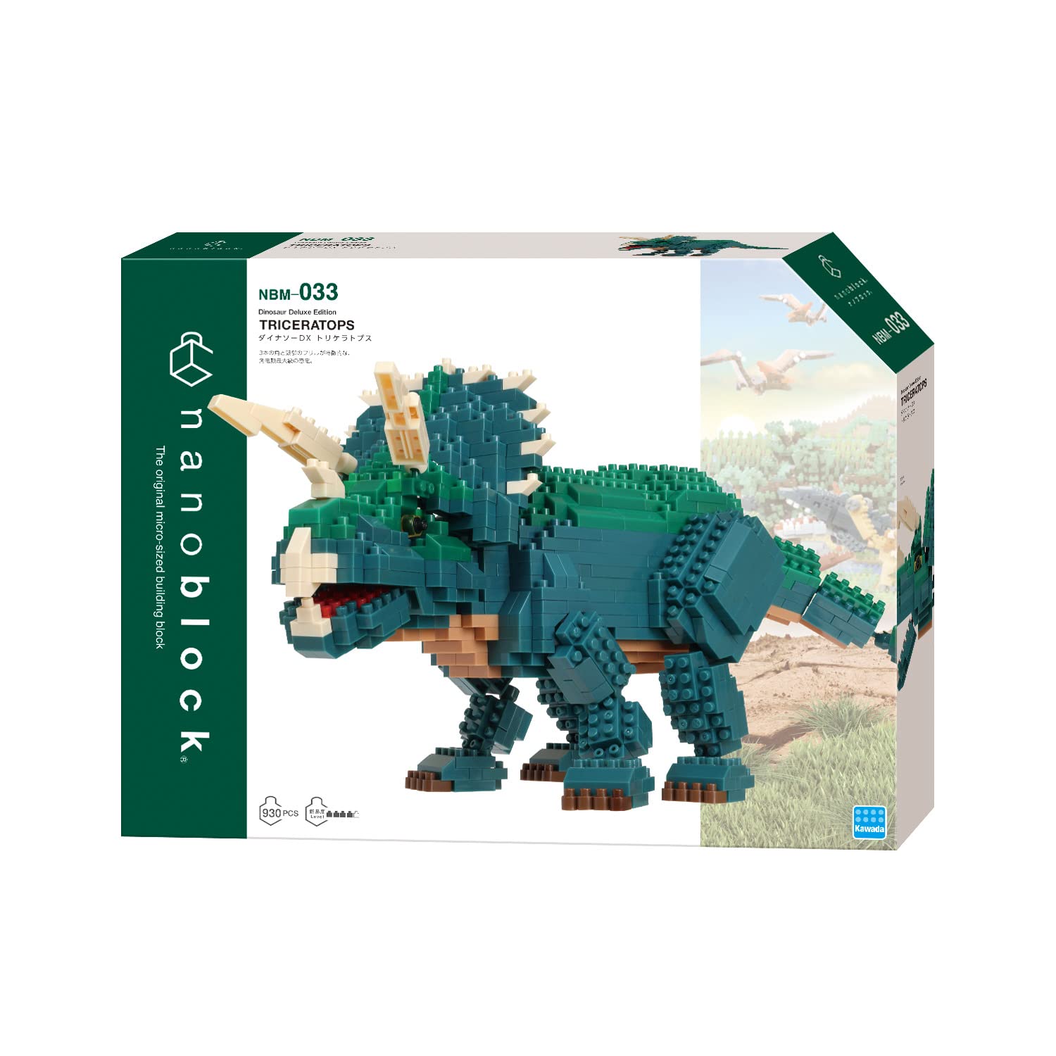KAWADA - Nanoblock Dinosaur Dx Triceratops- Japan Figure Store - #1 Bring To You The Best Japanese Goods