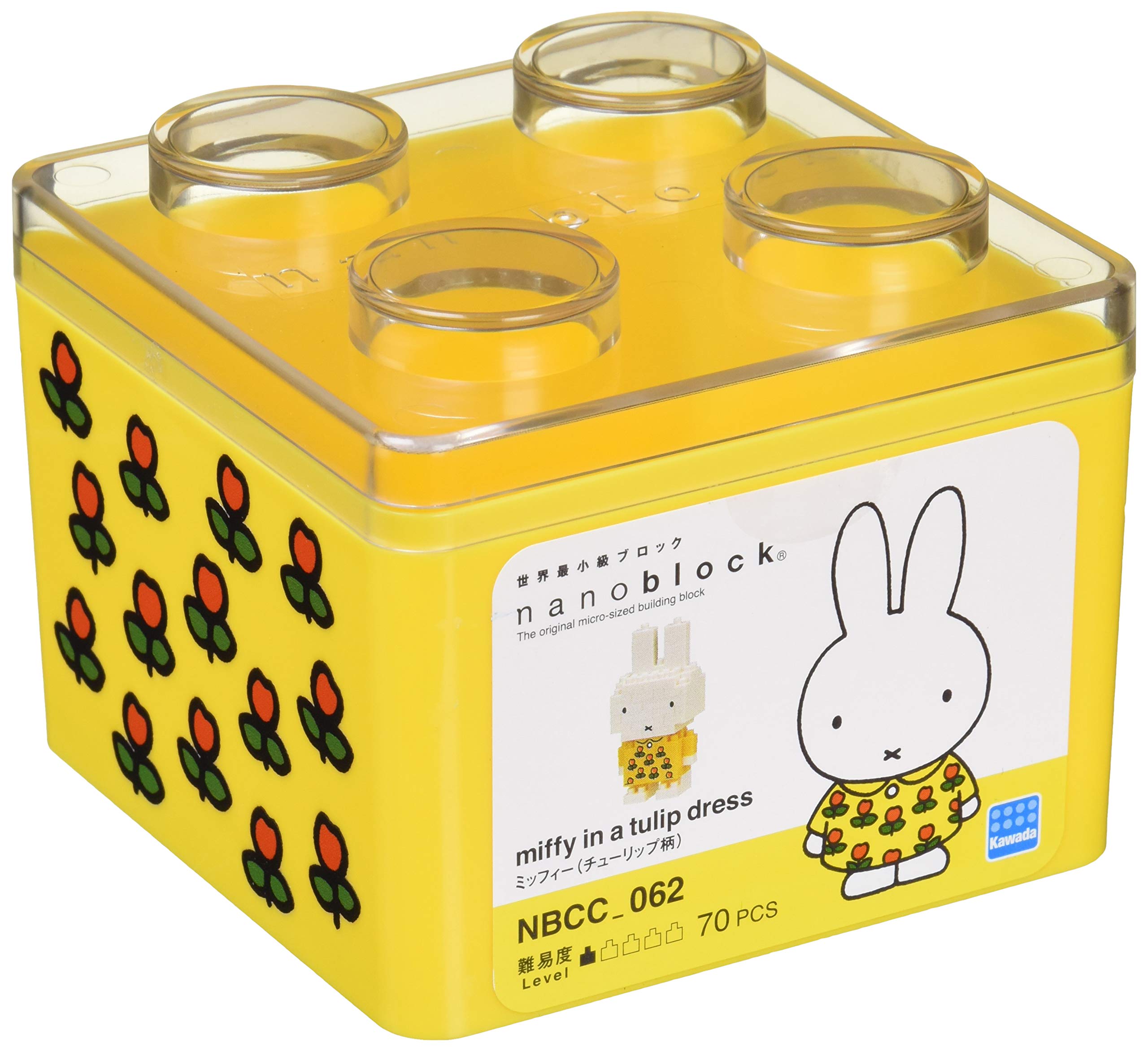 KAWADA Nbcc_062 Nanoblock Miffy Tulip Patterns- Japan Figure Store - #1 Bring To You The Best Japanese Goods