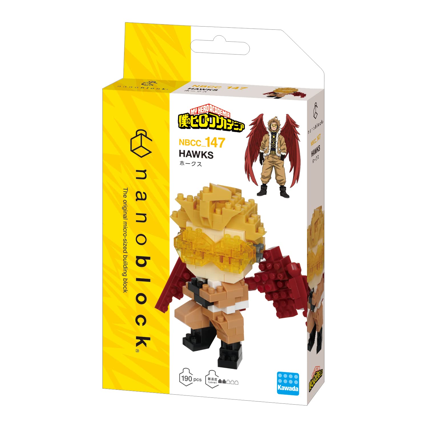 Kawada Nanoblock My Hero Academia Hawks NBCC_147 Figure Kit- Japan Figure Store - #1 Bring To You The Best Japanese Goods