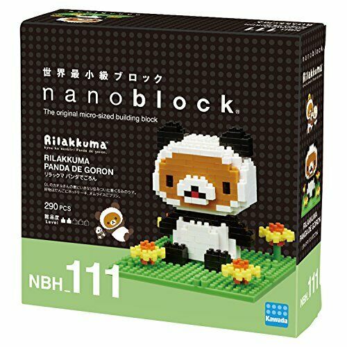 Nanoblock Rilakkuma Panda De Goron Nbh_111- Japan Figure Store - #1 Bring To You The Best Japanese Goods
