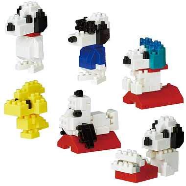 Kawada Nbmc-07 Nanoblock Mininano Peanuts Japanese Snoopy Nanoblock Model Toys- Japan Figure Store - #1 Bring To You The Best Japanese Goods