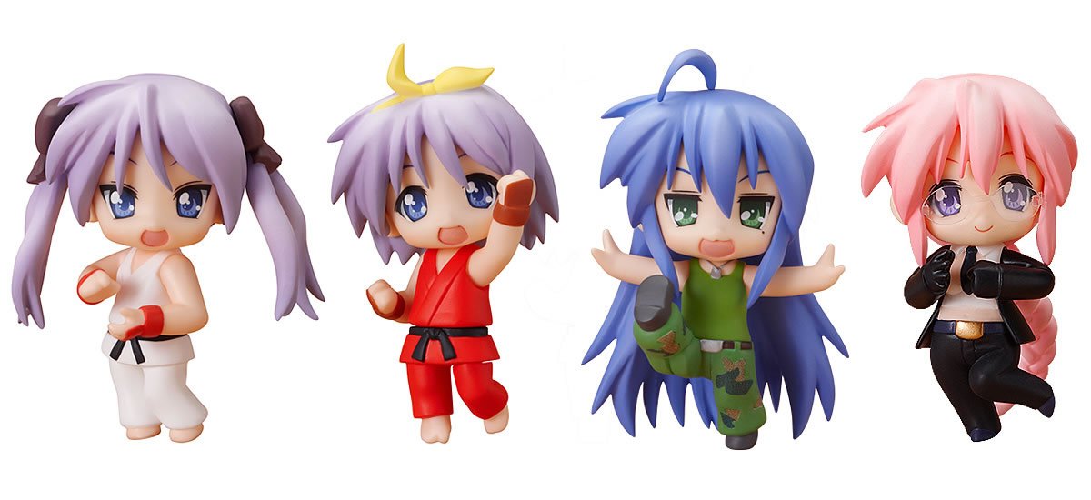 Good Smile Company Nendoroid Petit Lucky Star X Street Fighter Movable Figure Set- Japan Figure Store - #1 Bring To You The Best Japanese Goods
