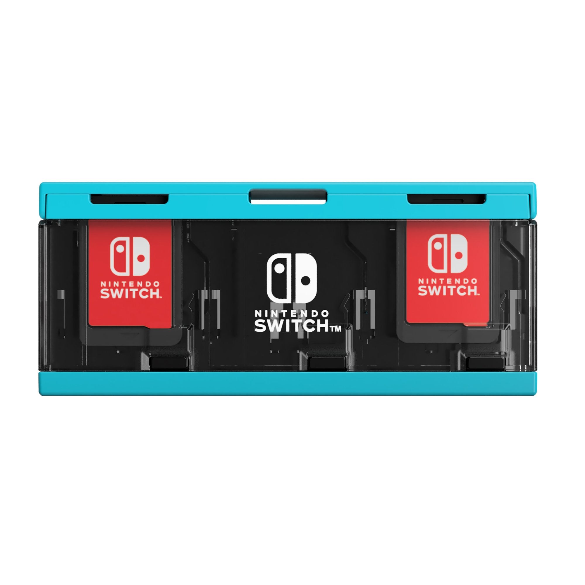 HORI Push Card Case For Nintendo Switch 6 Slots Neon Blue- Japan Figure Store - #1 Bring To You The Best Japanese Goods