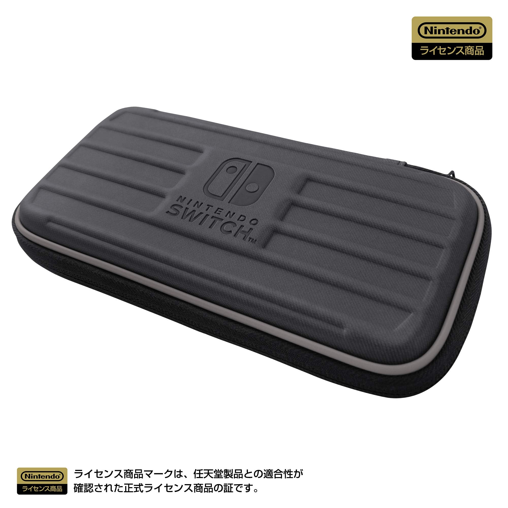HORI Hard Pouch For Nintendo Switch Lite Black X Gray- Japan Figure Store - #1 Bring To You The Best Japanese Goods