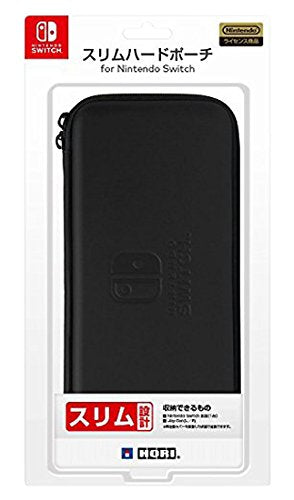 HORI Slim Hard Pouch Black For Nintendo Switch- Japan Figure Store - #1 Bring To You The Best Japanese Goods