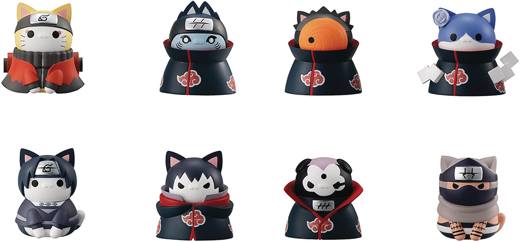 Nyarto! Full-Scale Confrontation With Naruto Shippuden Akatsuki ! Konoha Hidden Village Offense And Defense Edition! Box With 8 Pieces- Japan Figure Store - #1 Bring To You The Best Japanese Goods