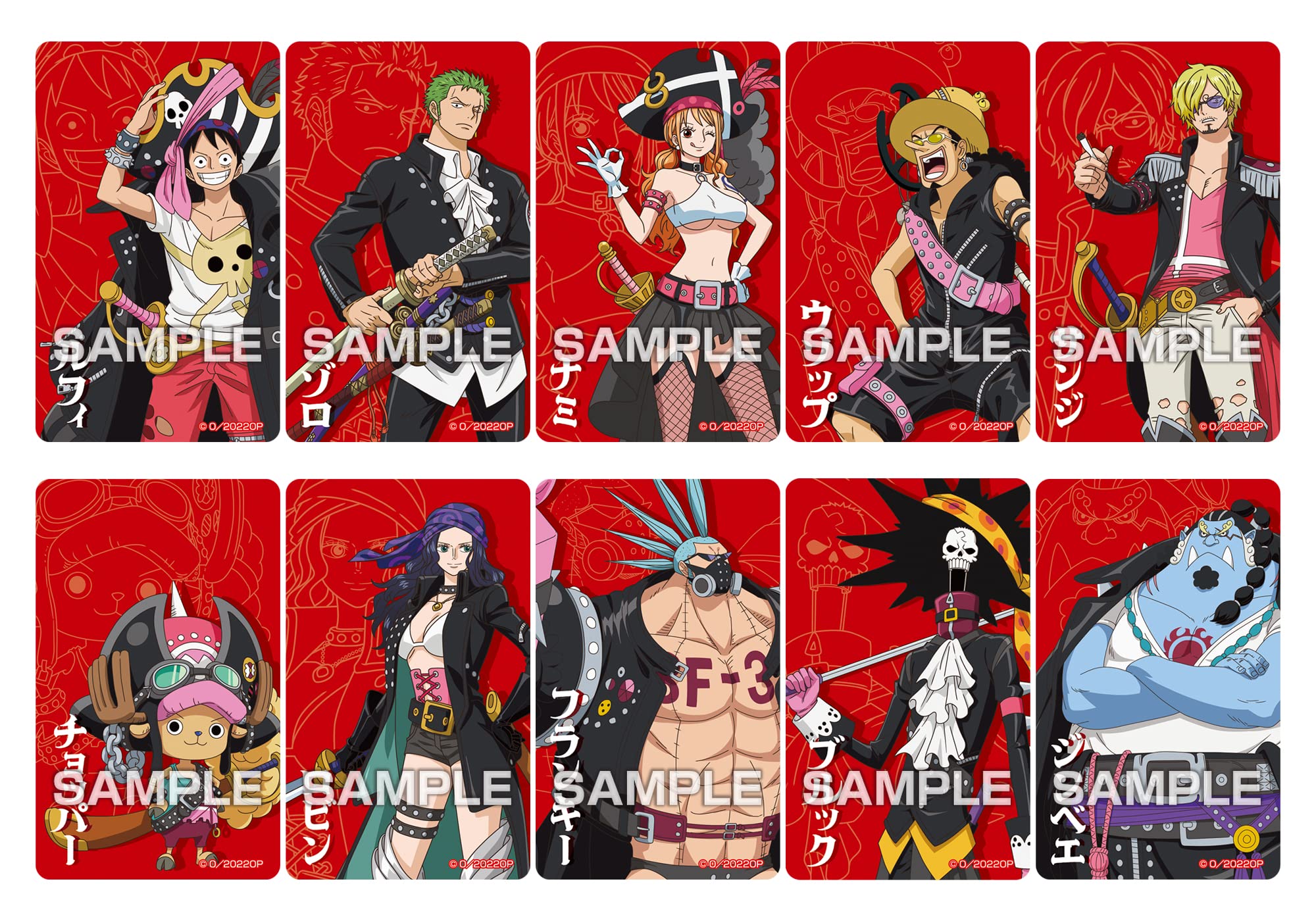 ENSKY One Piece Fil Red: Deco Sticker Collection 20Pcs Box- Japan Figure Store - #1 Bring To You The Best Japanese Goods