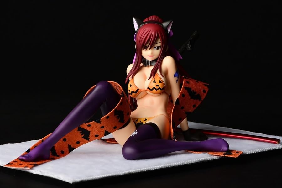 Orcatoys Fairy Tail Erza Scarlet Halloween Cat 1/6 Figure 250mm PVC- Japan Figure Store - #1 Bring To You The Best Japanese Goods