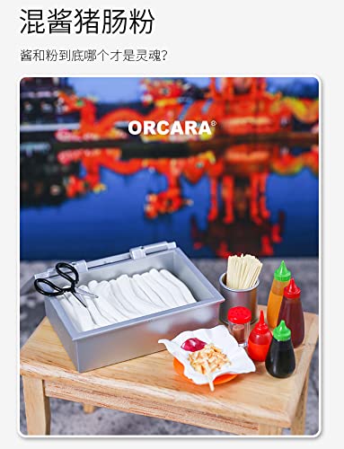 Orcara Mini World Collection Eating While Walking Stall Gourmet Trading Figure 8 Pieces Box- Japan Figure Store - #1 Bring To You The Best Japanese Goods
