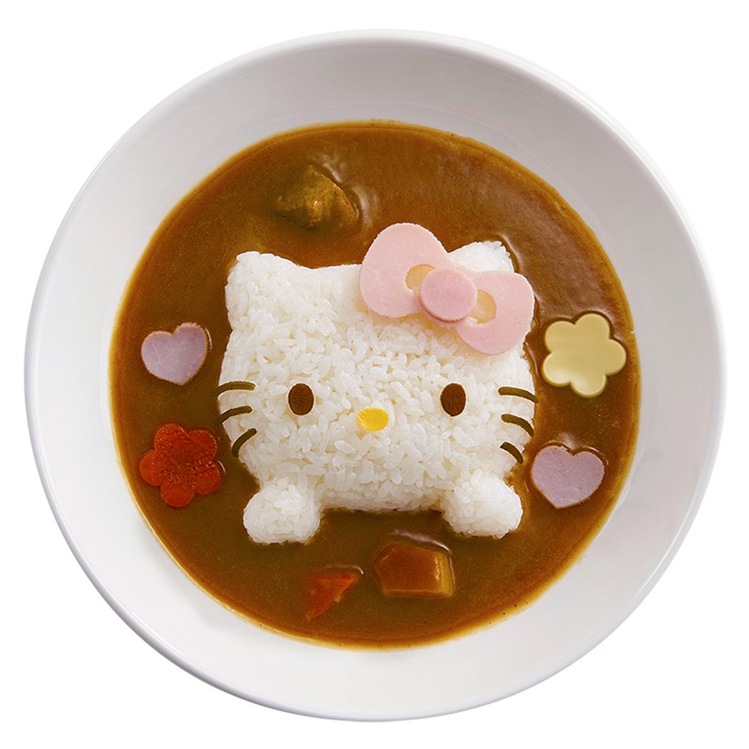 Osk Japan Hello Kitty Deco Curry Rice Mold - Easy To Enjoy With Molded Parts - Ls-7- Japan Figure Store - #1 Bring To You The Best Japanese Goods