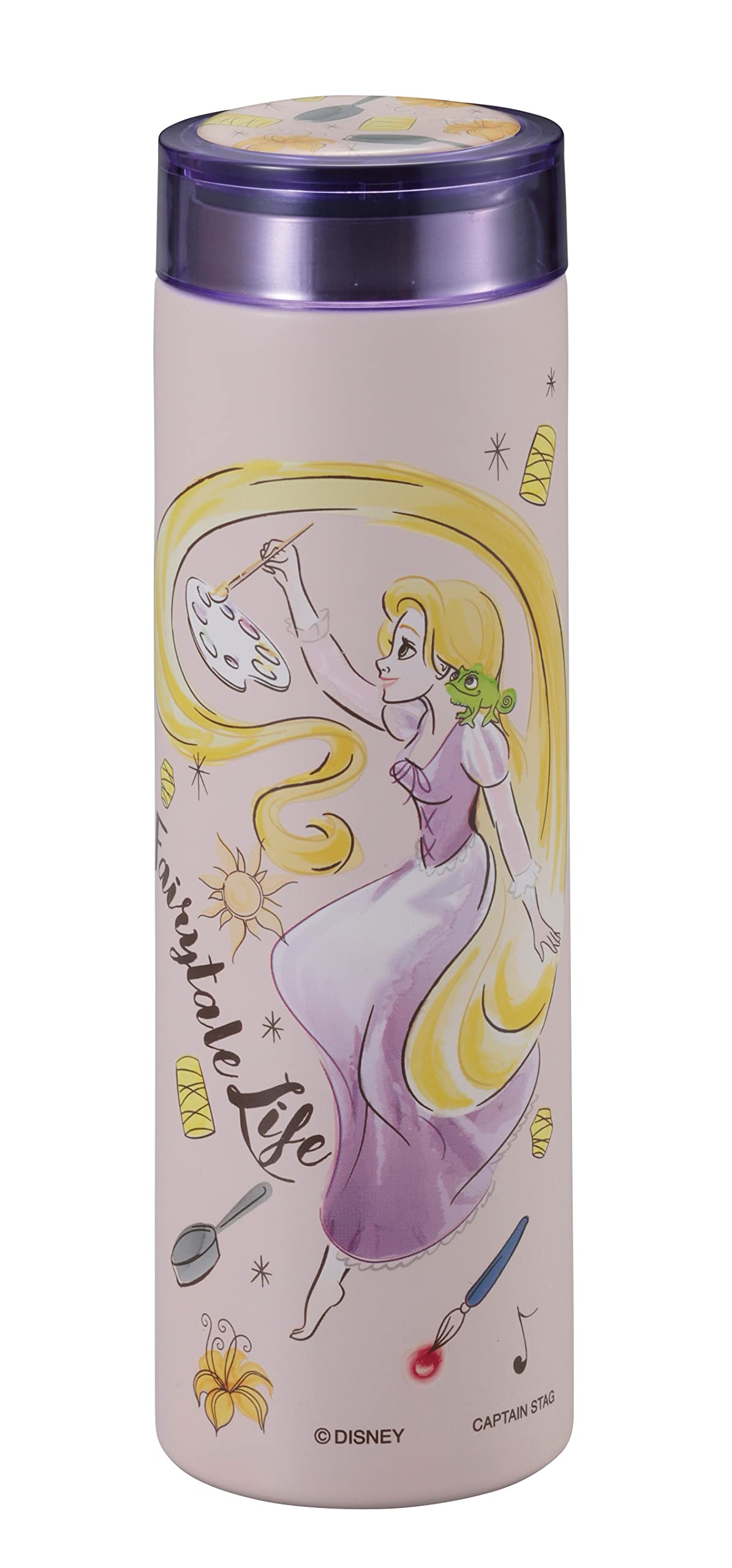 PEARL METAL Disney Smart Bottle 300Ml Tangled Rapunzel- Japan Figure Store - #1 Bring To You The Best Japanese Goods
