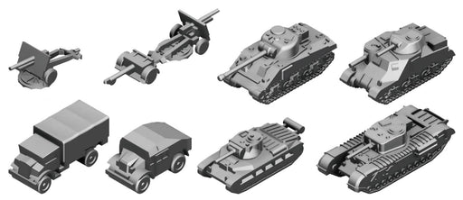 Pit Road 1/700 Mi Series Ww2 British Military Vehicle Set 1 Plastic Model - Made In Japan- Japan Figure Store - #1 Bring To You The Best Japanese Goods