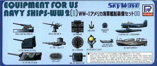 Pit Road Skywave E-09 Equipment Parts For U.s. Wwii Ships Set 2 1/700 Plastic Model Kit- Japan Figure Store - #1 Bring To You The Best Japanese Goods