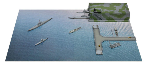 PIT-ROAD Sps Series 1/700 Wwii Kriegsmarine U-Boat / E-Boat Schnellboot Attack Base Plastic Model- Japan Figure Store - #1 Bring To You The Best Japanese Goods