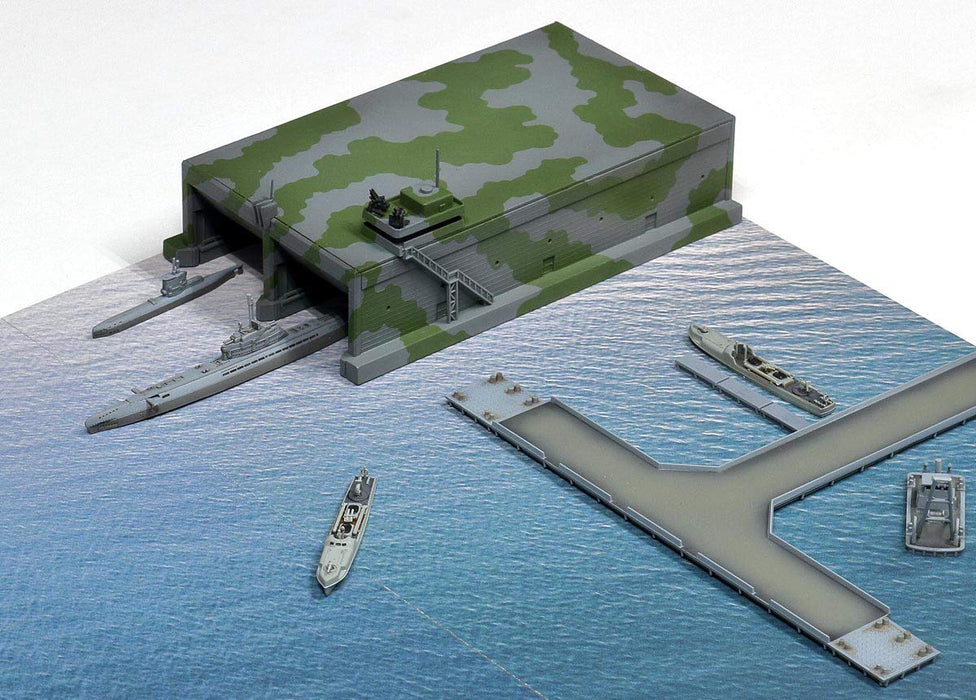 PIT-ROAD Sps Series 1/700 Wwii Kriegsmarine U-Boat / E-Boat Schnellboot Attack Base Plastic Model- Japan Figure Store - #1 Bring To You The Best Japanese Goods