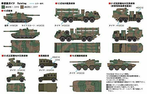 Pit-road 1/700 Mi Series Jgsdf Vehicle Set 1 Kit- Japan Figure Store - #1 Bring To You The Best Japanese Goods