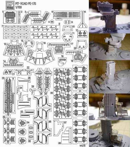 Pit-Road 1/700 Japanese Navy Battleship Fuso 1944 Etching Parts Pe178- Japan Figure Store - #1 Bring To You The Best Japanese Goods