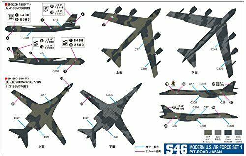 Pit-road Plastic Model 1/700 Skywave Series Wwii Us Warplane 2 S46- Japan Figure Store - #1 Bring To You The Best Japanese Goods