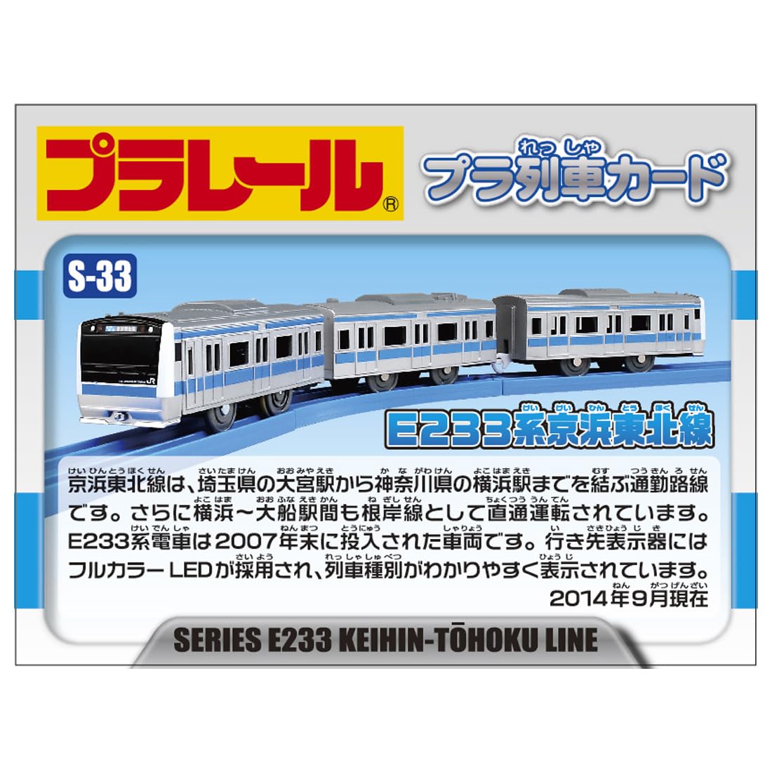 Takara Tomy Plarail S-33 E233 Series Keihin Tohoku Line Toy Train Set- Japan Figure Store - #1 Bring To You The Best Japanese Goods