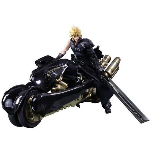 Play Arts Kai Final Fantasy Vii Advent Children Cloud Strife Fenrir Pvc Painted Action Figure- Japan Figure Store - #1 Bring To You The Best Japanese Goods
