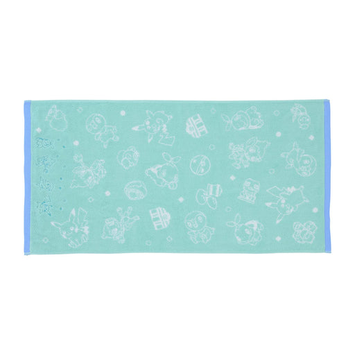 POKEMON CENTER ORIGINAL Mini Bath Towel Pikachu And Sinnoh Pokemon Green- Japan Figure Store - #1 Bring To You The Best Japanese Goods