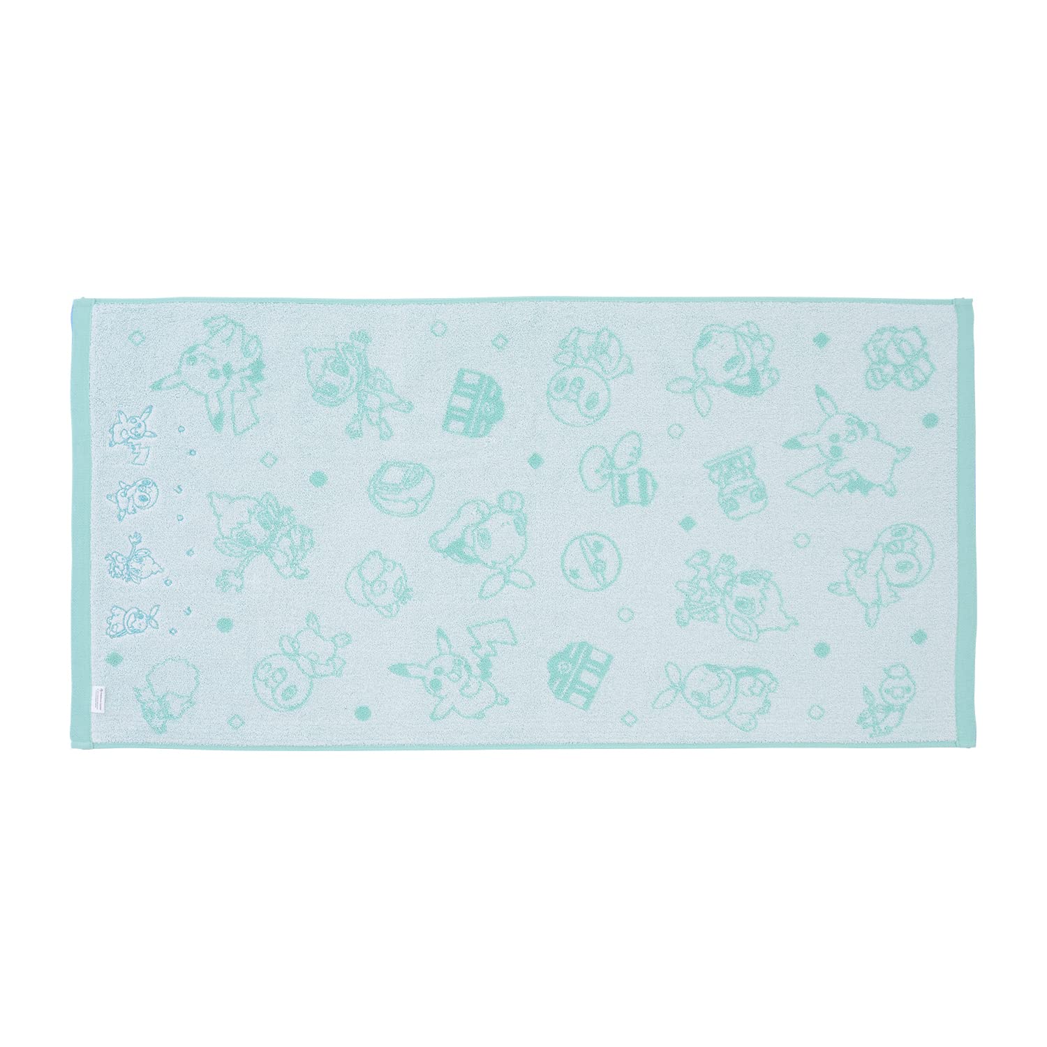 POKEMON CENTER ORIGINAL Mini Bath Towel Pikachu And Sinnoh Pokemon Green- Japan Figure Store - #1 Bring To You The Best Japanese Goods