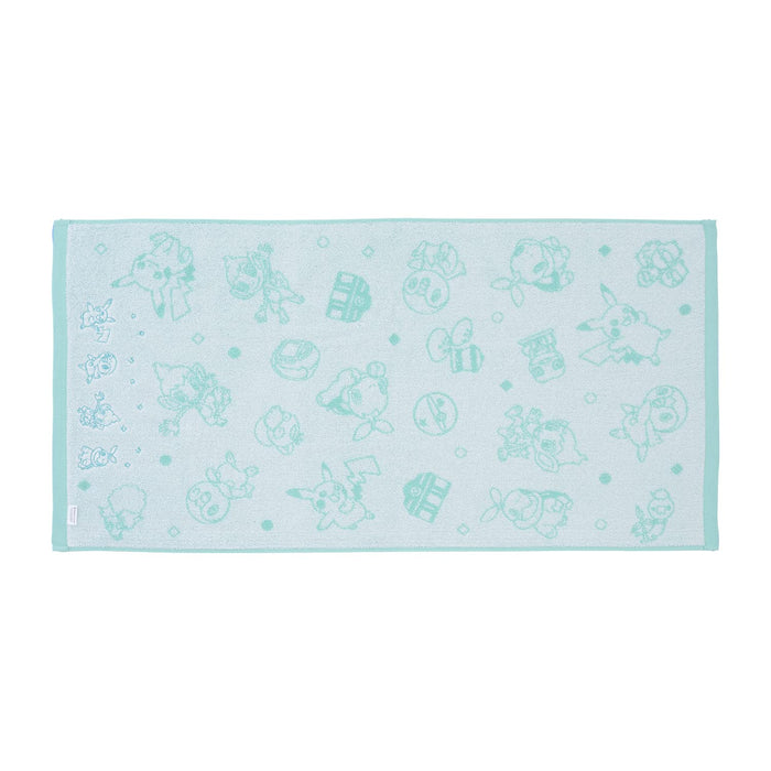 POKEMON CENTER ORIGINAL Mini Bath Towel Pikachu And Sinnoh Pokemon Green- Japan Figure Store - #1 Bring To You The Best Japanese Goods