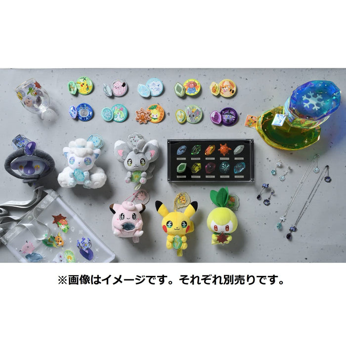 POKEMON CENTER ORIGINAL Necklace Shinka No Ishi Alolan Vulpix & Ice Stone Alolan Ninetales- Japan Figure Store - #1 Bring To You The Best Japanese Goods