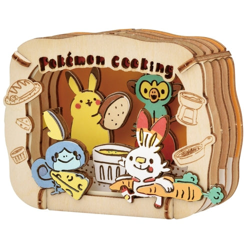 Pokemon Center Original Paper Theater Wood Style Pokémon Cooking Japan Figure 4970381510732 1