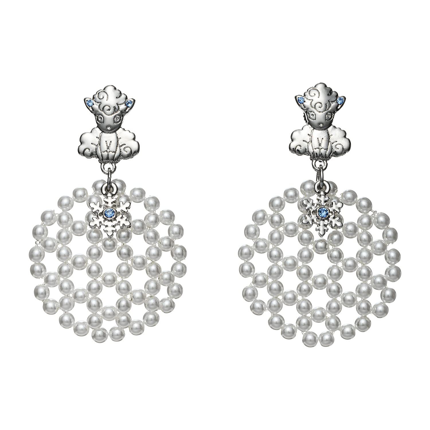 POKEMON CENTER ORIGINAL Pokemon Accessories Earrings 64 Alola Vulpix- Japan Figure Store - #1 Bring To You The Best Japanese Goods