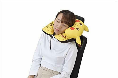 Pokemon Neck Pillow W/mini Cushion Pikachu Yellow Anime Toy- Japan Figure Store - #1 Bring To You The Best Japanese Goods