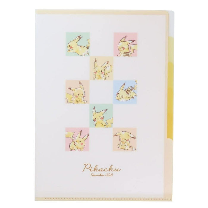 POKEMON CENTER ORIGINAL POKEMON CENTER ORIGINAL 5 Index Clear Folder Pikachu Number 025- Japan Figure Store - #1 Bring To You The Best Japanese Goods