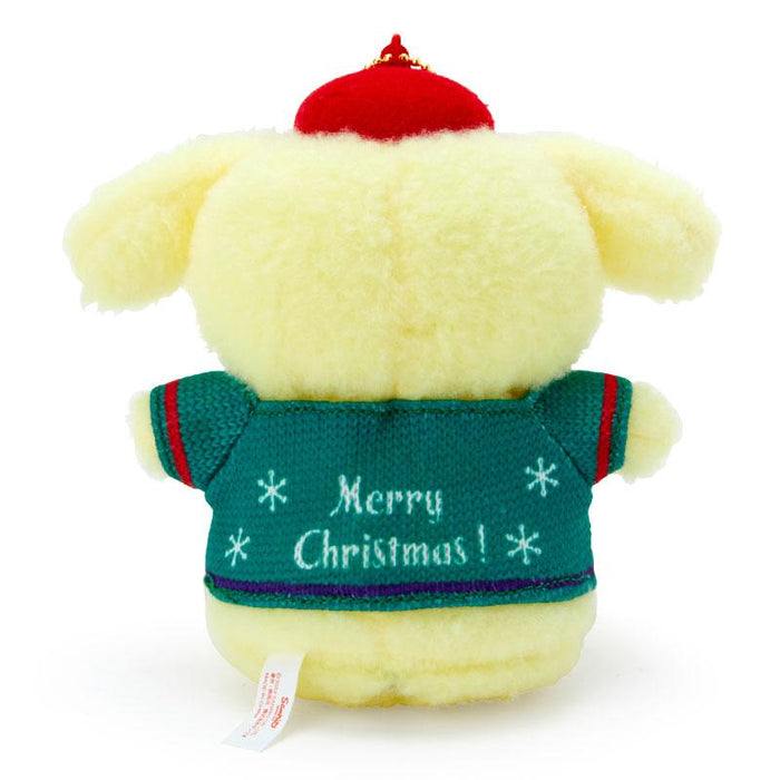 Sanrio Pompompurin Mascot Holder (Christmas Sweater Design)- Japan Figure Store - #1 Bring To You The Best Japanese Goods