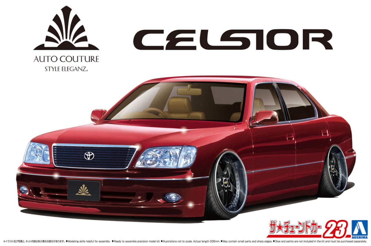 AOSHIMA The Tuned Car 1/24 Auto Couture Ucf21 Celsior 97 Toyota Plastic Model- Japan Figure Store - #1 Bring To You The Best Japanese Goods