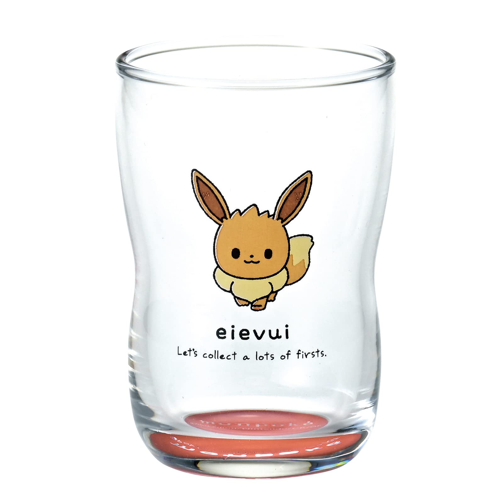 Pokémon Monpoke Eevee Glass Glass Tumbler Cup Height Approx. 9Cm Nakayoshi Glass Pink Made In Japan 050151- Japan Figure Store - #1 Bring To You The Best Japanese Goods