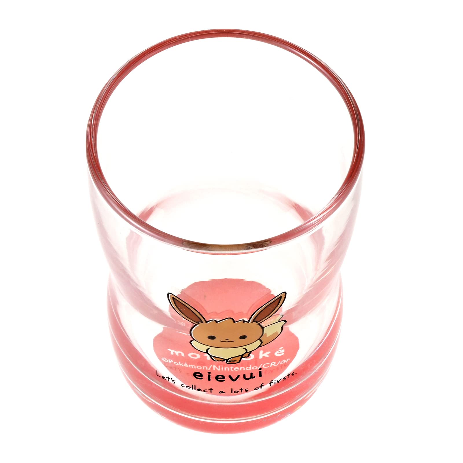 Pokémon Monpoke Eevee Glass Glass Tumbler Cup Height Approx. 9Cm Nakayoshi Glass Pink Made In Japan 050151- Japan Figure Store - #1 Bring To You The Best Japanese Goods